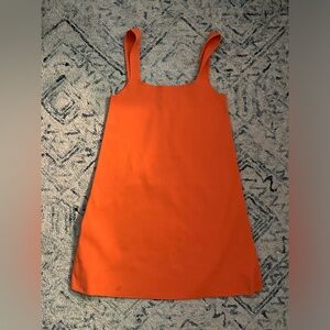 Orange mini Zara dress